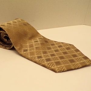 Kenneth Cole NY Gold Diamond Silk Men's Tie